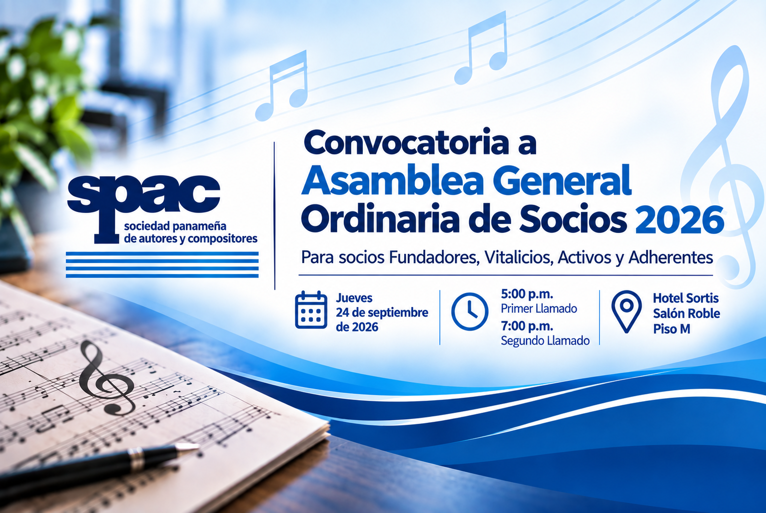 Convocatoria a Asamblea General Ordinaria de Socios 2026